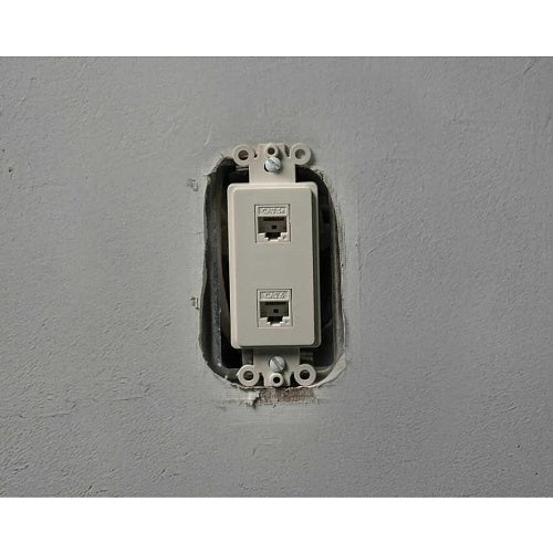 Jonard Tools K-M2/3 Keystone Jacks Series Screw-in Mount, Single Gang, Dual, 7\\"L, 3-Piece, White