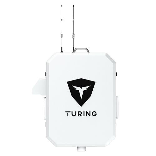 Turing Video SS-KG1-B3A-3Y SiteShield Axis Base System SS-KG1-B3A, Includes NEMA3R Enclosure with 4G Router, PoE Switch, Heater, Fan and Strobe Light Pre-Assembled, (3) TV-ACAI3Y