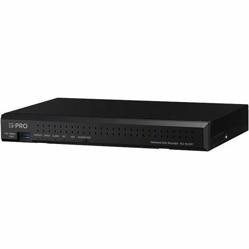 i-PRO WJ-NU201K 8-Channel NVR with Built-in PoE  Switch, Support up to 20TB HDD