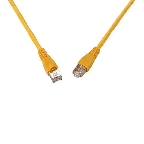 Signamax C6AS-328YE-7FB 28 AWG CAT6A F/UTP Cable, Snagless, 7\', Yellow