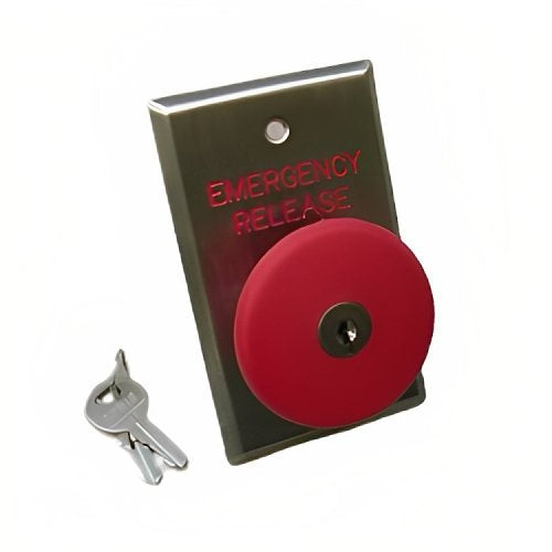 Dortronics 5216-MP23/KRXE3 5216 Series 2-3/8\\" Mushroom Push Button, Red