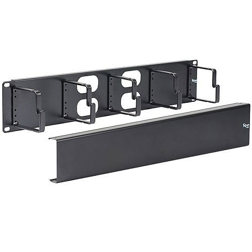 ICC ICCMSCMP62 Metal Horizontal Ring Panel with Cover, 2 RMS, 6-Pack Image of H2-ICCCMP62