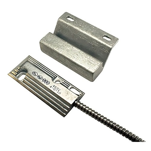 GRI 4532-48 Closed Miniature Overhead Door Magnetic Contact 2 1/2\\" Gap with 48\\" Lead
