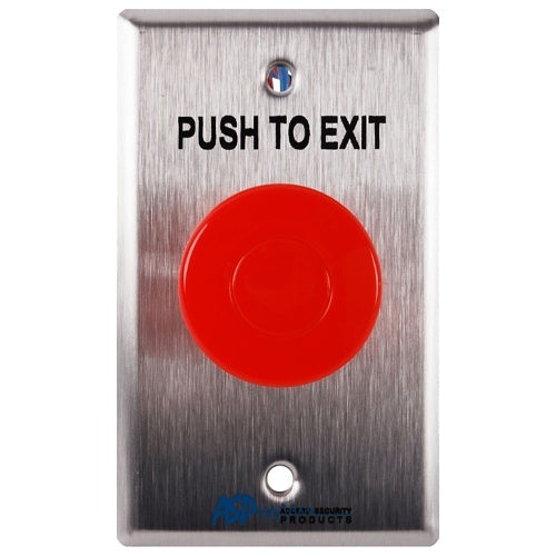 Alarm Controls ASP-14 RED BTTN Pneumatic Time Delay Push Button