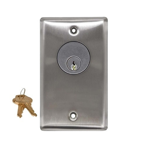 Camden CM-1220-60KA Key Switch, SPDT N/O and N/C Momentary, Keyed Alike