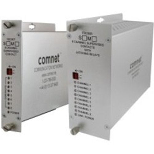 ComNet FDC80NLRS1 8-Channel Supervised Contact Mapping Receiver, 1-Fiber, Singlemode, 1310nm, Non-Latching Contacts