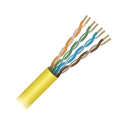 Paige 710636AYW CAT6a 23AWG 4-Pair Cable, Plenum Rated, 1000\' Reel, Yellow