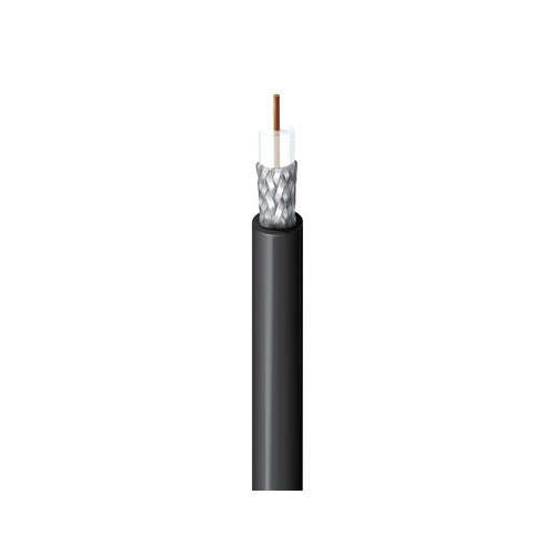 Belden 8240 0101000 20AWG Coax Cable Bare Copper, PVC Jacket, 1000\', Black