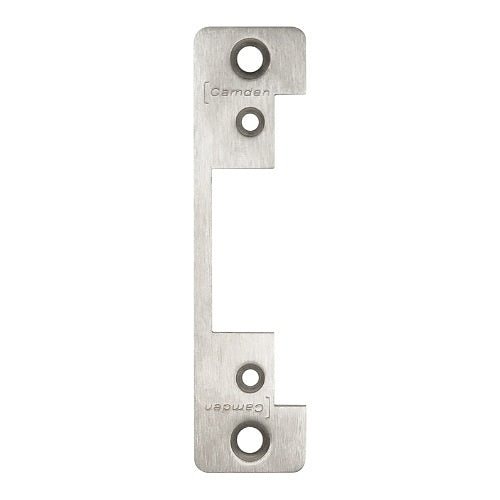 Camden CX-ESP2 ANSI Round Faceplate for Series 20 Pre Load Electric Strikes, 4-7/8\\"x1-1/4\\", Stainless Steel