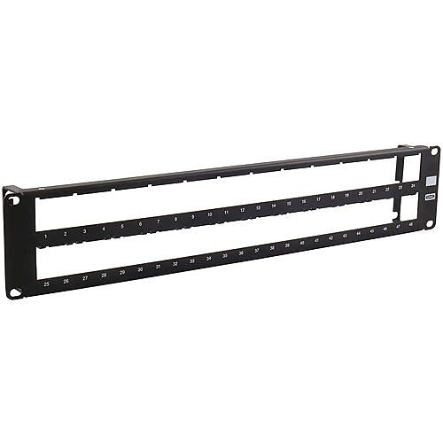 Hubbell HPJ48 Patch Panel, Jack, Unloaded, 48-Port, 19\\" X 3.50\\" H