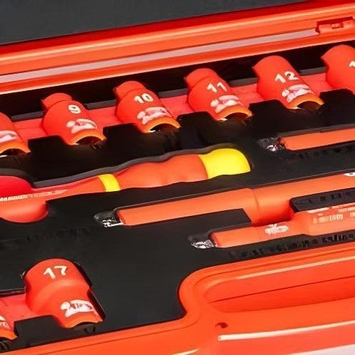 Jonard Tools INSS-19M Insulated 19-Piece Metric Socket Set