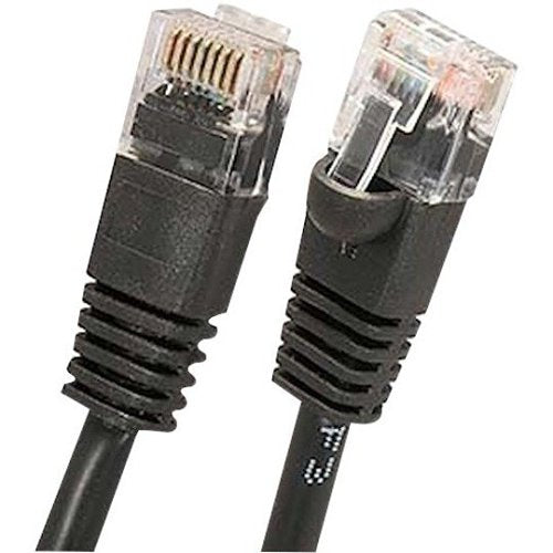 W Box 0E-C6BK76 CAT6 Patch Cable, 7\' (2.1m), Black, 6-Pack Image of 0E-C6BK76