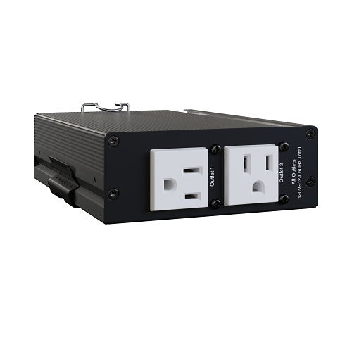 Middle Atlantic PDX-215C NEXSYS 2-Outlet Compact PDU, Multi-Stage Surge Protection, 15A