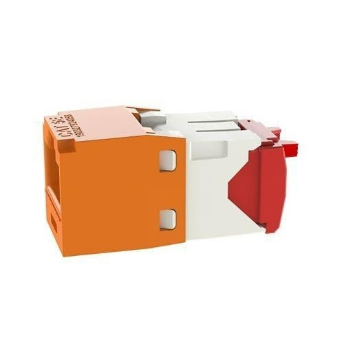 Panduit CJ5E88TGOR Mini-Com Module Cat 5e UTP Keystone Jack, 8 Pos 8 Wire, Orange