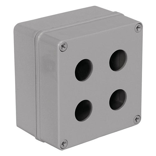 Hubbell HI44XGY HI-IMPACT Thermoplastic Surface Mount Box, 4-Port