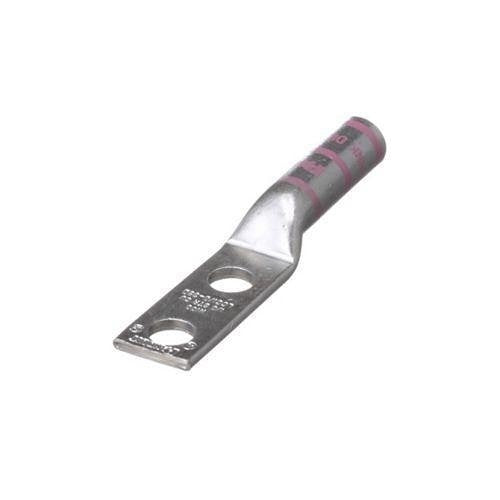 Panduit LCC1/0-38D-X Compression Connector Lug, 2-Hole, 1/0AWG, Copper