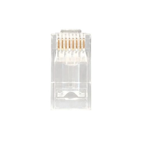 Jonard Tools RJ456AUS-100 RJ45 Passthrough Connectors for CAT6A Cable, 100-Pack