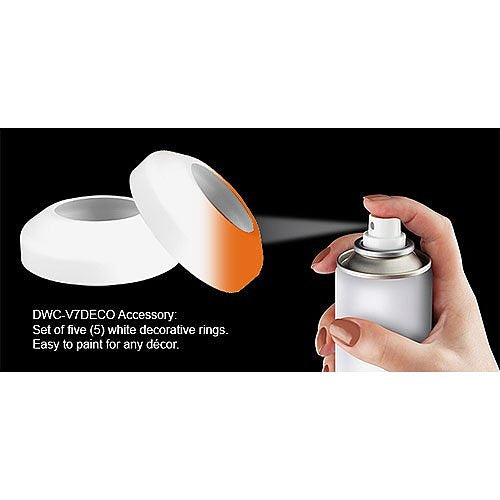 Digital Watchdog DWC-V7553W Star-Light Plus 5MP Ultra-Low-Profile Vandal Dome Camera, 2.8mm Fixed Lens, White