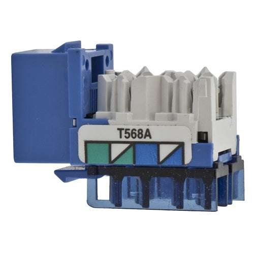 Hubbell HXJ6B24 XCELERATOR TIA CAT6 Component Modular Jack, 25-Pack, Blue