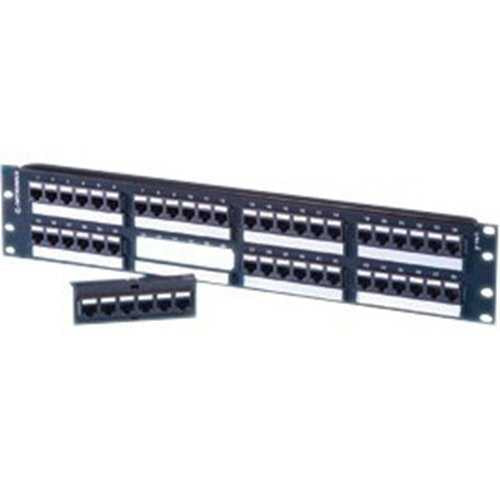 Ortronics SP5EU48 Ortronics Techchoice Angled Patch Panel Category 5e 48 Port