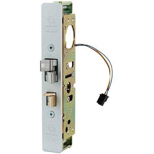 Adams Rite 4300-30-101-628 4300 Steel Hawk Electrified Deadlatch, 1-1/8" Backset for Flat Surface Mount Strike, Clear Anodized