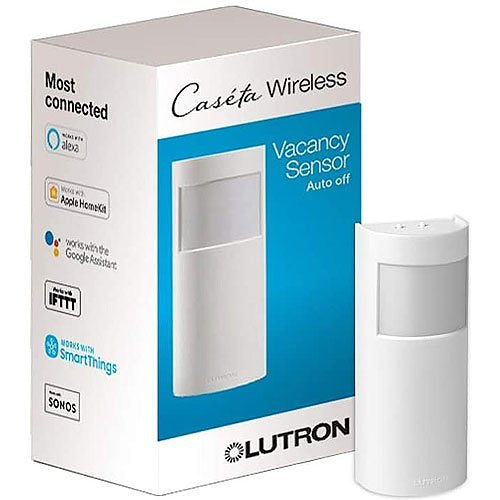 Lutron PD-VSENS-WH Caseta Wireless Smart Motion Sensor-Vacancy Only Image of L1-PDVSENSWH