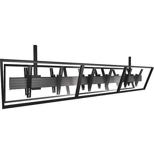Chief LCB3X1U Fusion Large Back-to-Back 3x1 Ceiling TV Mount for 40-55\\" Flat Panel TVs, TAA Compliant, Black