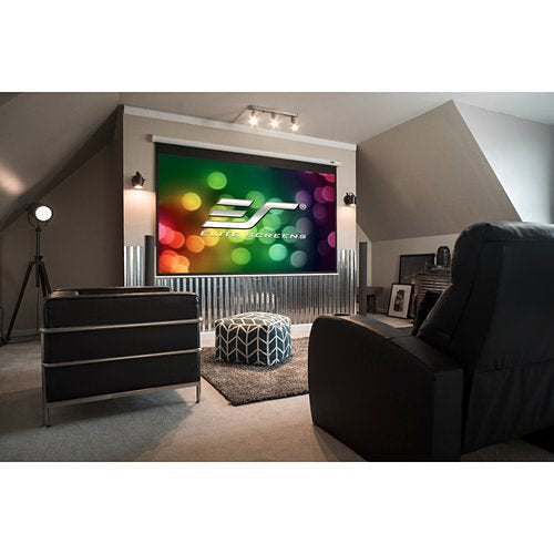Elite Screens M100H Manual Series 100\\" Pull-Down Projection Screen for Wall or Ceiling, MaxWhite 2, 16:9