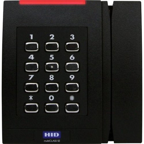 HID Contactless Smart Card Reader - Wall Switch Keypad with Magnetic Stripe Image of HU-925PTNNK3