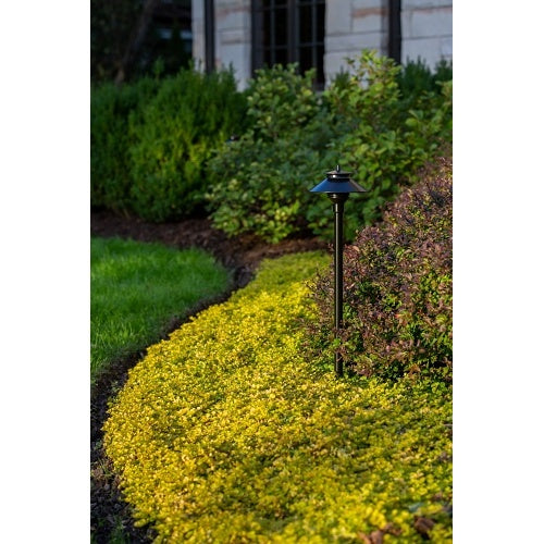 FX Luminaire PL-LED20W-12R-FB Vantage Collection Series Standard Path and Area Lights, 1.3VA, 2700K G4 Lamp, 12\\" Riser, Black