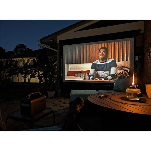 Elite Screens OMS115WHMT 115\\" Manual Pull-Down Outdoor Projection Screen, 16:9