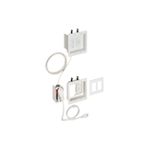 Arlington TVBRA2KGC Two-Gang Power/Low-Voltage TV Bridge II Kit with Ground Clips for Canada Image of 9N-TVBRA2KGC