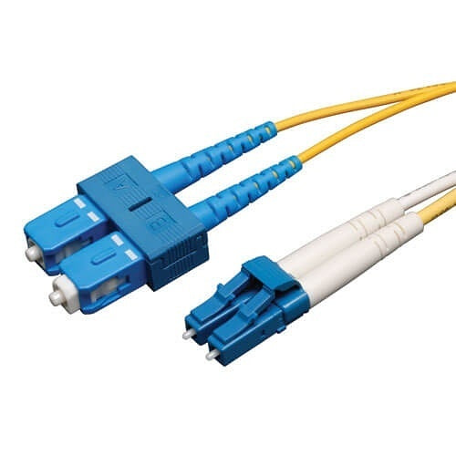 Tripp Lite N366-03M Duplex Singlemode 9/125 Fiber Patch Cable, LC/SC, 3m (10\')