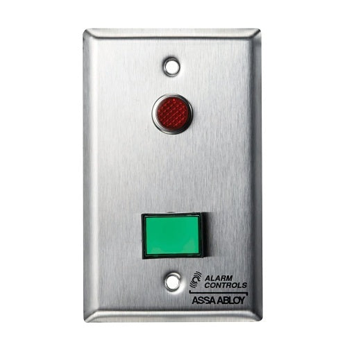 Alarm Controls SLP-7M Illuminated Green 12V 0.5\\" Red LED