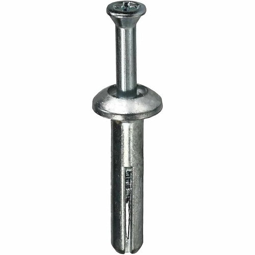 Dottie ZAS150 1/4\\" by 1.5\\" Zamac Metal Anchor Set with Removable Steel Pins, 100-Pack