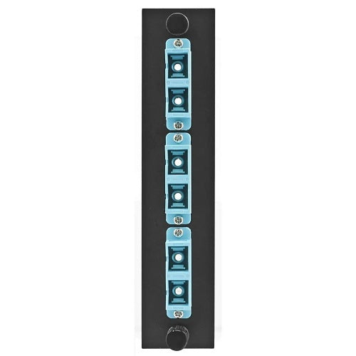 Hubbell FSPNSCDS3AQ Fiber Adapter Panels, Silver Coated Copper