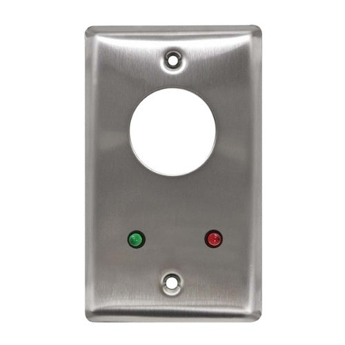 Camden CM-1290-7212 Key Switch with 12V LED, Double Pole Double Throw Maintenance, Single Gang, Stainless Steel