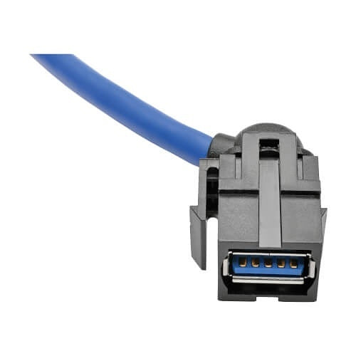 Tripp Lite U324-003-KJ USB 3.0 SuperSpeed Keystone Jack Type-A Extension Cable (M/F), 3\' (0.91 m)