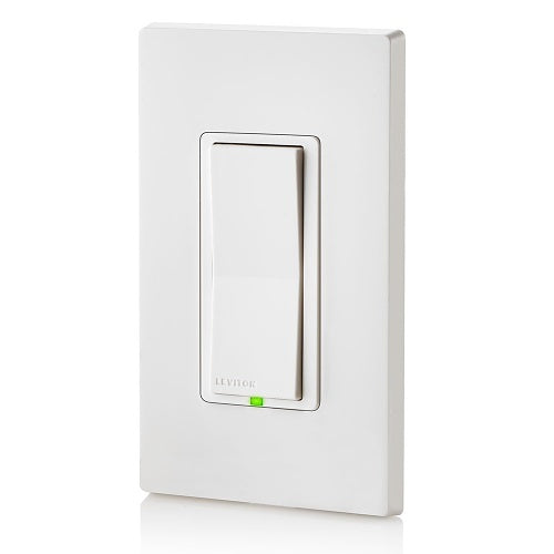 Leviton DD0SR-DLZ Decora Smart Switch Companion with Locator LED for Multi-Location Switching, 120/277VAC, 60Hz
