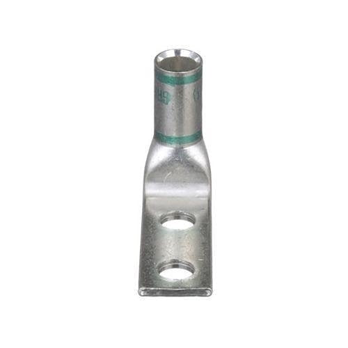 Panduit LCD1-56CF-E Compression Connector Lug, 2-Hole, #1AWG, Copper