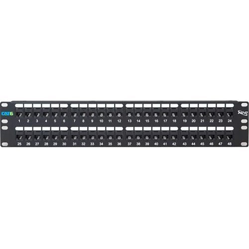 ICC ICMPP48CP6 CAT6 48-Port Feed-Through Patch Panel, 2U RMS