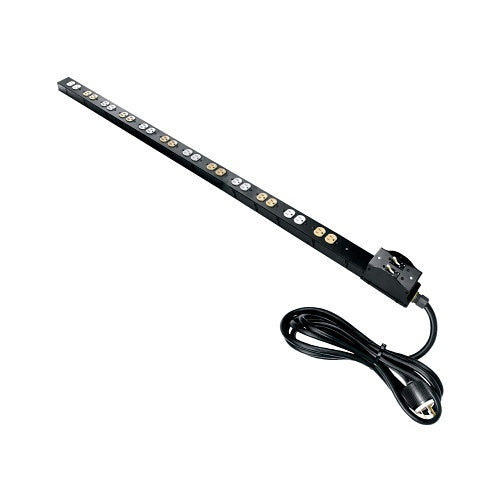 Middle Atlantic PD-2X1215TL-30CB PD Series Power Strip, 30A, Circuits Twistlock Plug, 24-Outlet, Black