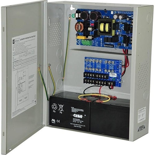Altronix AL1024XPD8220 Power Supply Charger, Fused Outputs, 24VDC at 10A, 220VAC, BC400 Enclosure