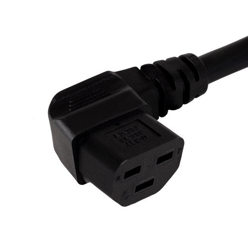WattBox WB-PWR-20A-C21R-3 20A Heavy Duty Male Power Cord with 3-Prong IEC C21 Socket, Right Angle, 3\'