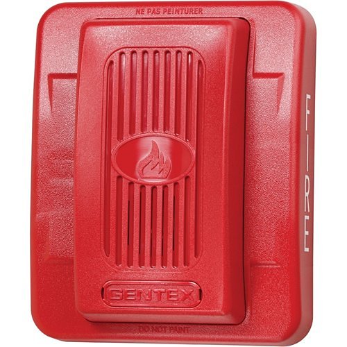 Gentex GES24-1575PWR Strobe, Wall Mount, No Lettering, Red