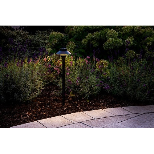 FX Luminaire PL-LED20W-12R-FB Vantage Collection Series Standard Path and Area Lights, 1.3VA, 2700K G4 Lamp, 12\\" Riser, Black