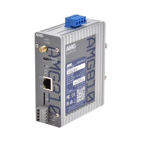 AMG Systems AMG810-1F-PD AMG810 Series Stratum 1 Network Time Server, 1 x 10/100Base-T(x) RJ45 Port, 1 x GNSS Input, 1 x PPS Input/Output, 1 x Digital Output, Antenna Not Included