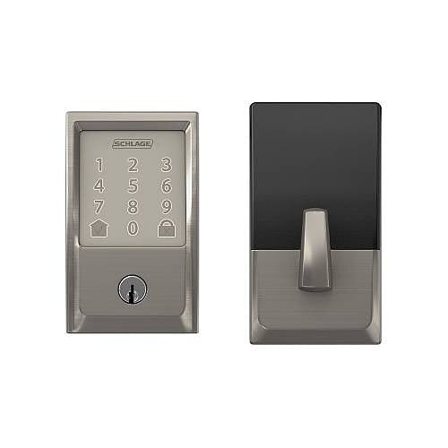 Schlage BE489WB CEN 619 Encode Smart Wi-Fi Deadbolt with Century Trim, Satin Nickel