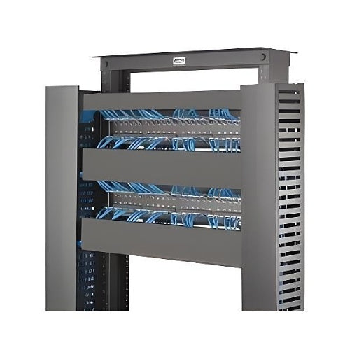 Hubbell HSD13 SD-Series Rail Mounted Horizontal Cable Manager, 1U, 3\\"