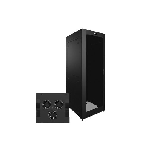 Middle Atlantic SNE30H-4536-A1 SNE Series Hybrid Top Active Ventilation Rack, 36\\" Deep, 45 RU